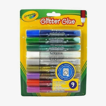 Crayola Washable Glitter Glue 9 pcs The Stationers